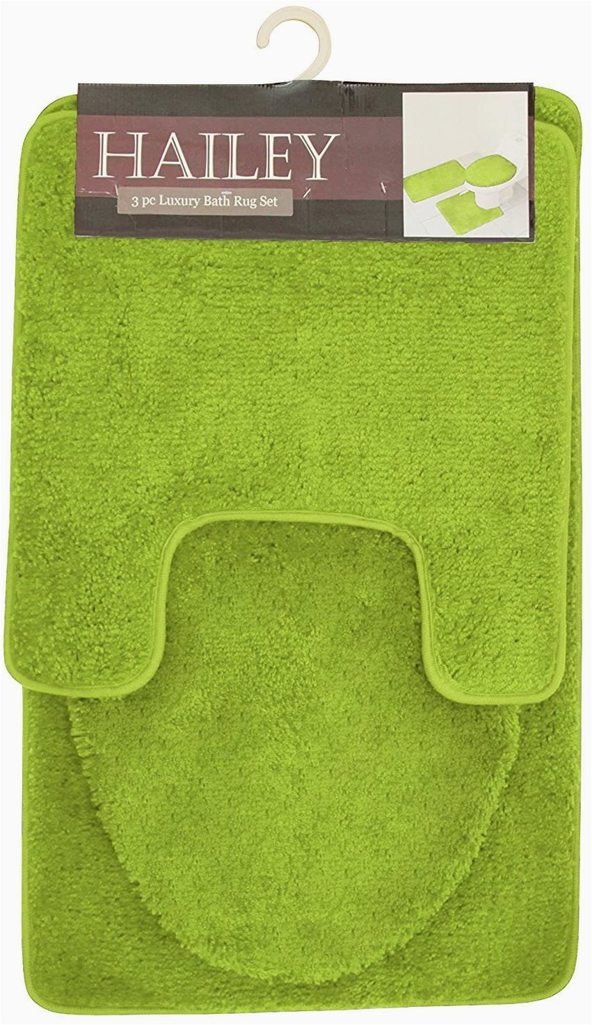 Bathroom Rug Set Green Hailey 3 Piece Bath Rug Set Lime