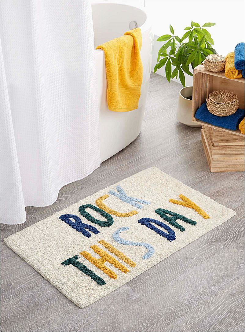 Bathroom Rugs and Accessories Rock This Day Bath Mat 50 X 80 Cm Simons Maison