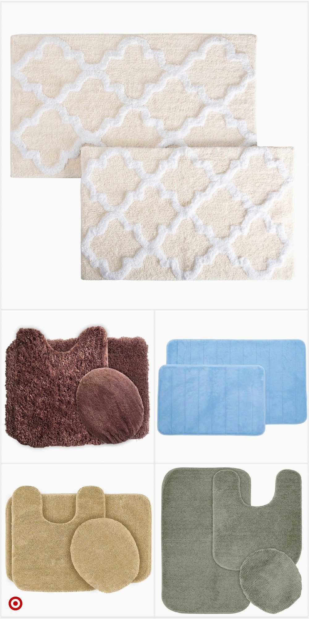 Bathroom Rugs and Mats Sets Shop Tar for Bath Mat Set You Will Love at Great Low