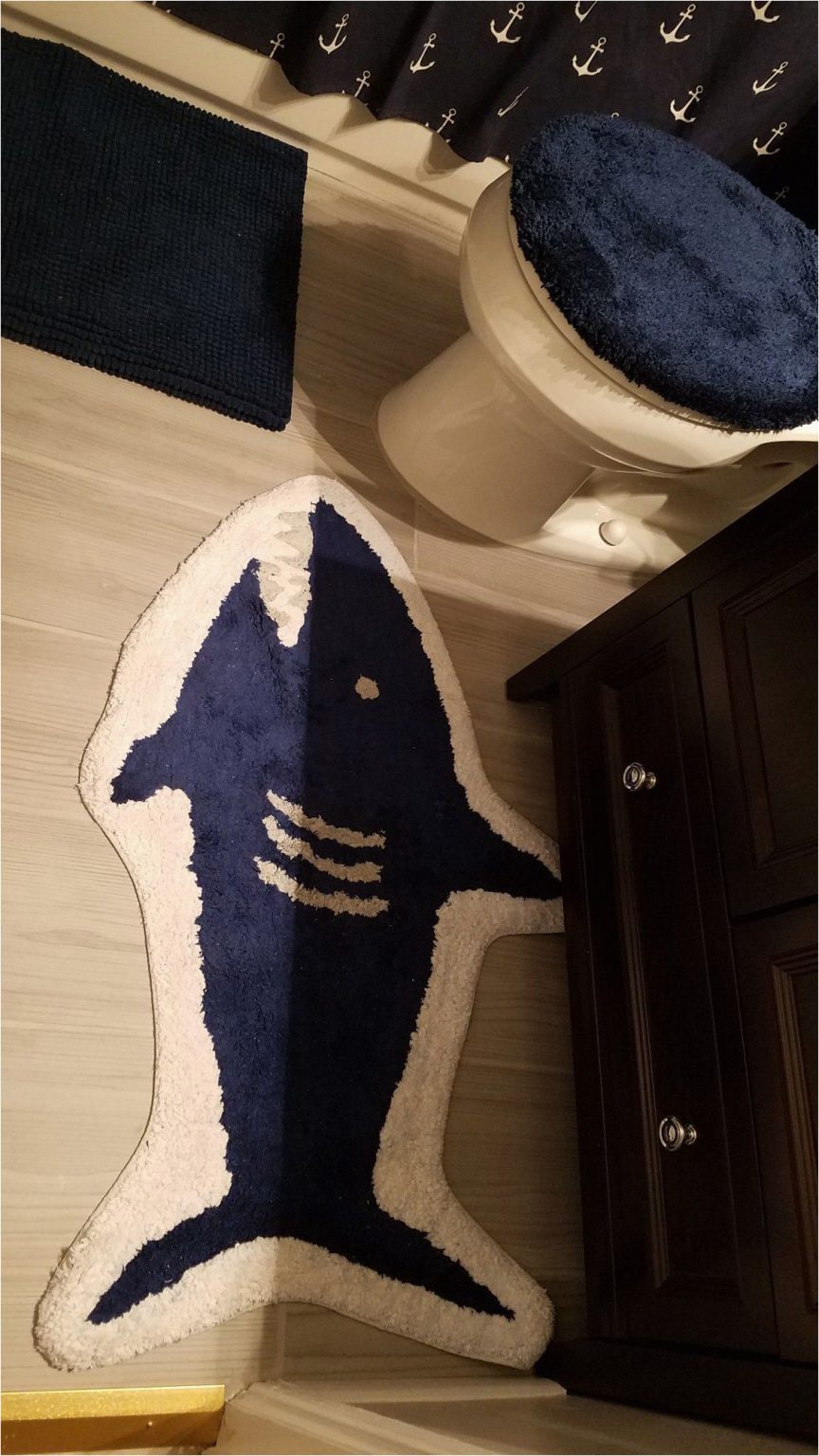 Bathroom Rugs Around toilet Shark Bath Mat Found at Tar ...