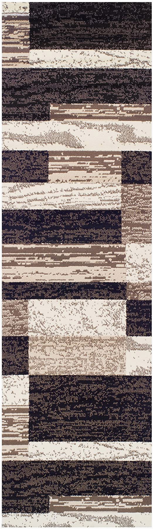 Bed Bath and Beyond Rug Gripper Superior Modern Rockwood Collection Rug Runner Modern area Rug 8 Mm Pile Geometric Design with Jute Backing Chocolate 2 6" X 8