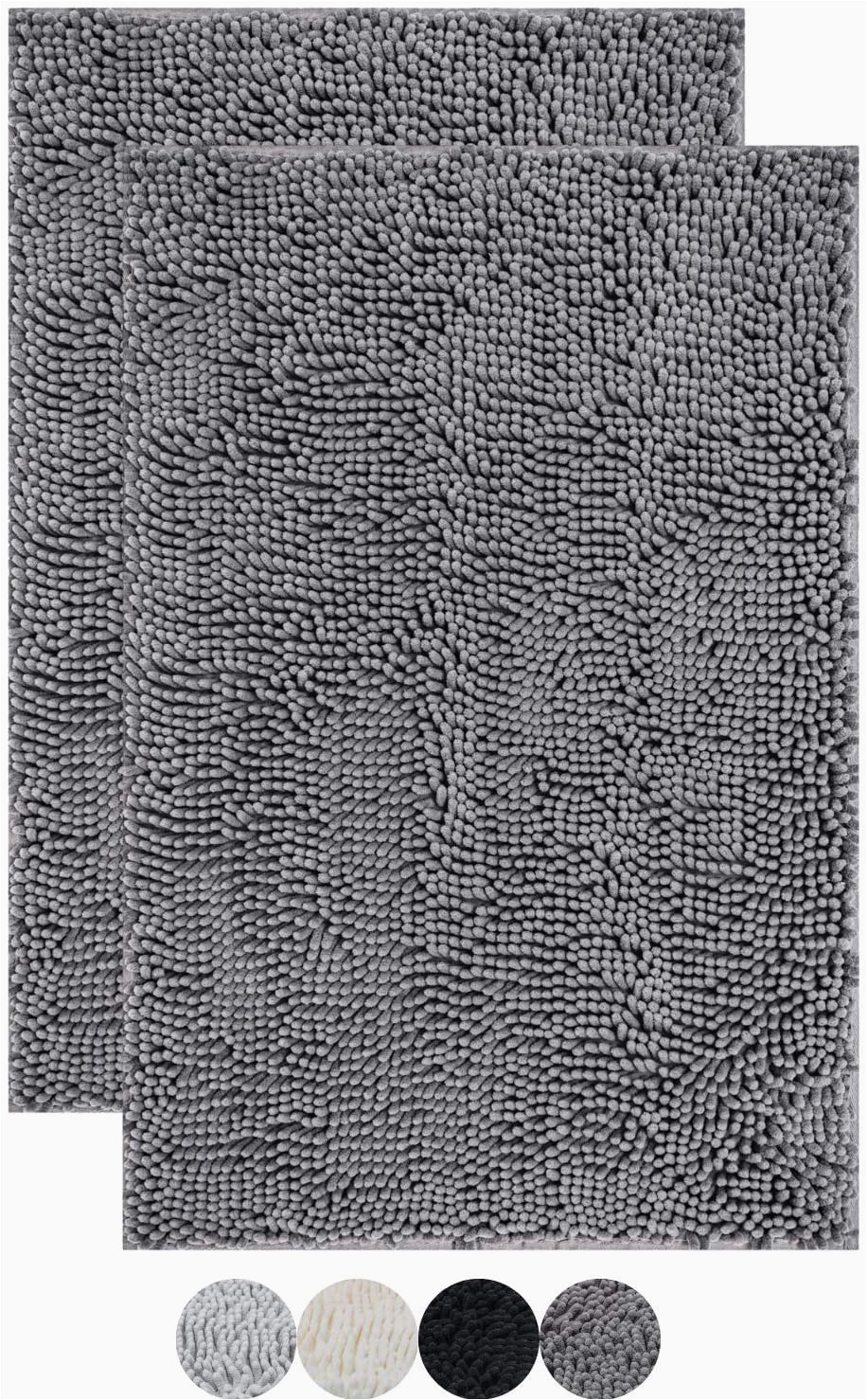 Best Washable Bathroom Rugs Enkosi Chenille Bathroom Rug Mat Extremely soft Machine Washable Best Carpet Mats for Tub Shower and Bath Room 2 30×20 Rectangle Dark Gray