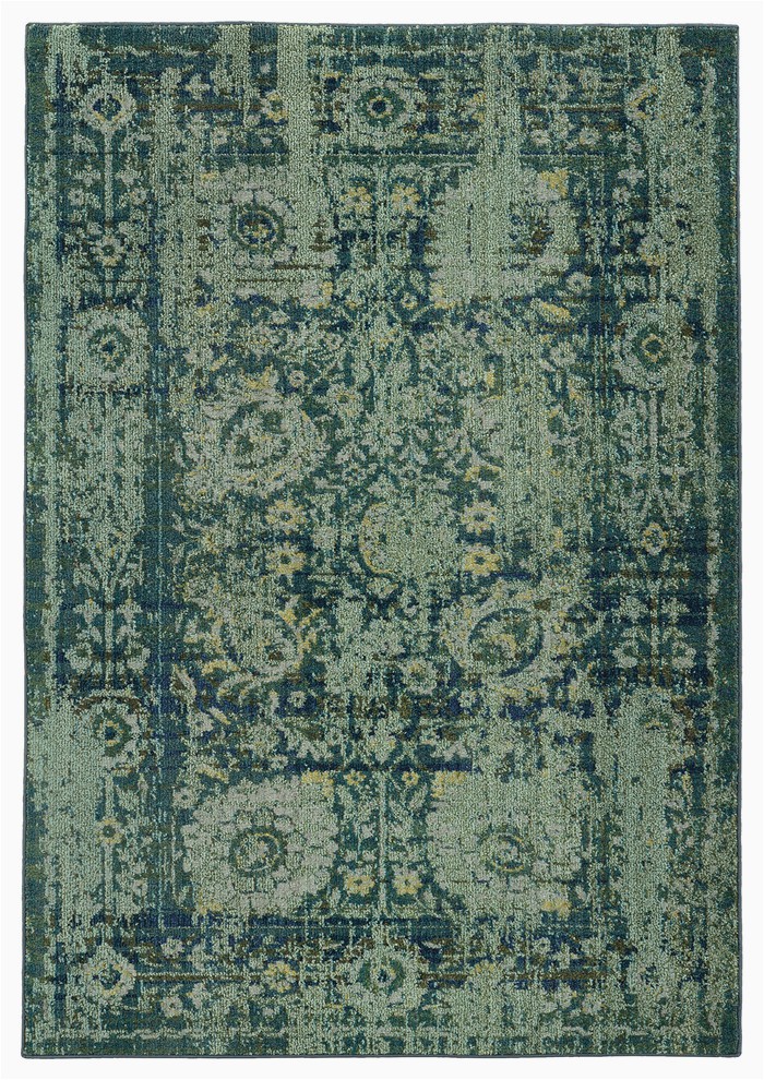 Blue and Green oriental Rugs Expressions Blue Green oriental Rug 4 X 5 9"