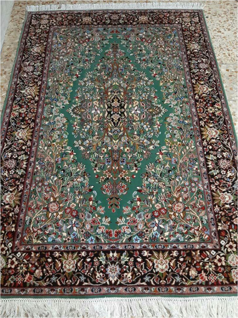 Blue and Green oriental Rugs Green Persian Rug 5747