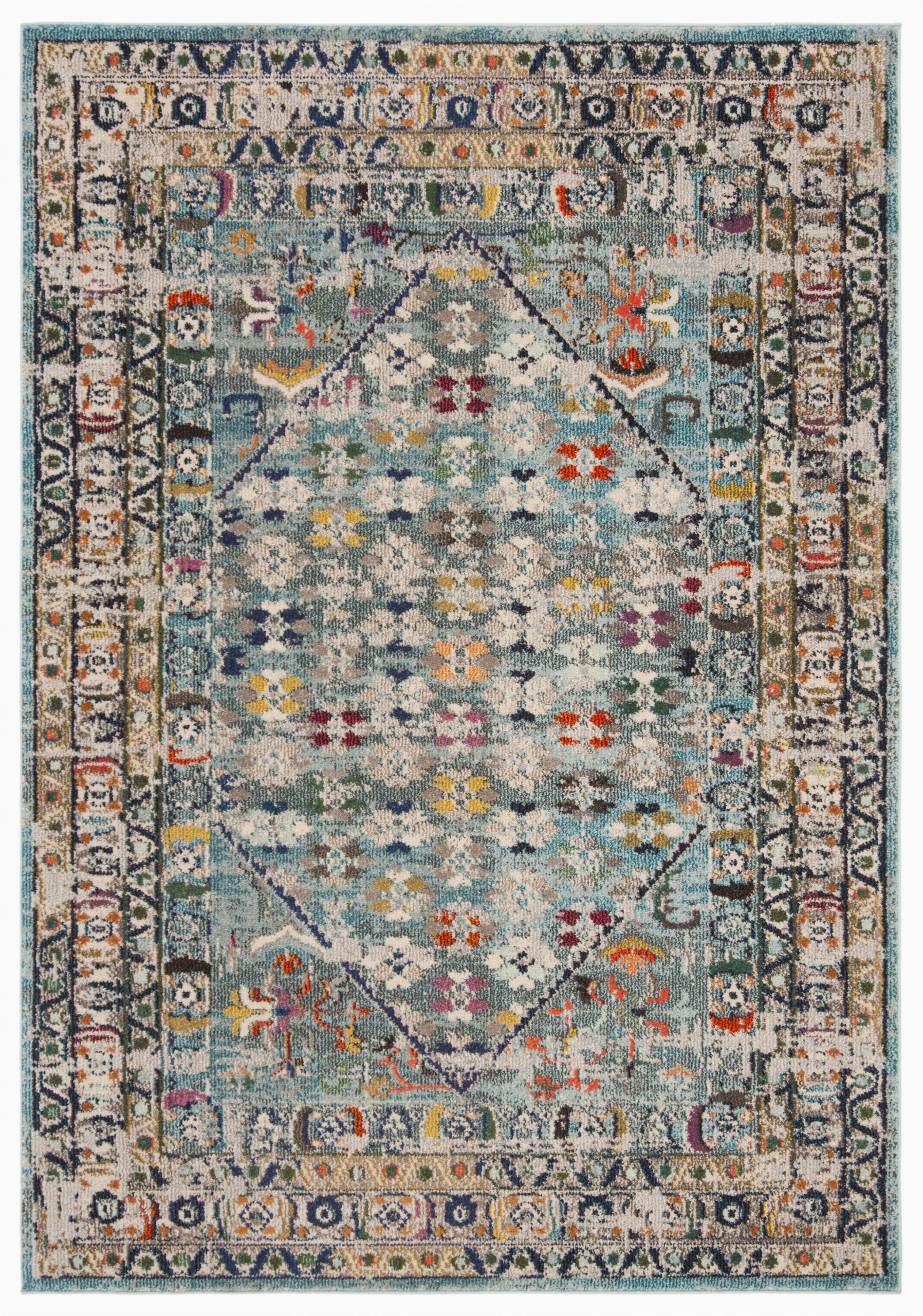 Blue and Grey Rug Wayfair Arianna oriental Blue Light Gray area Rug