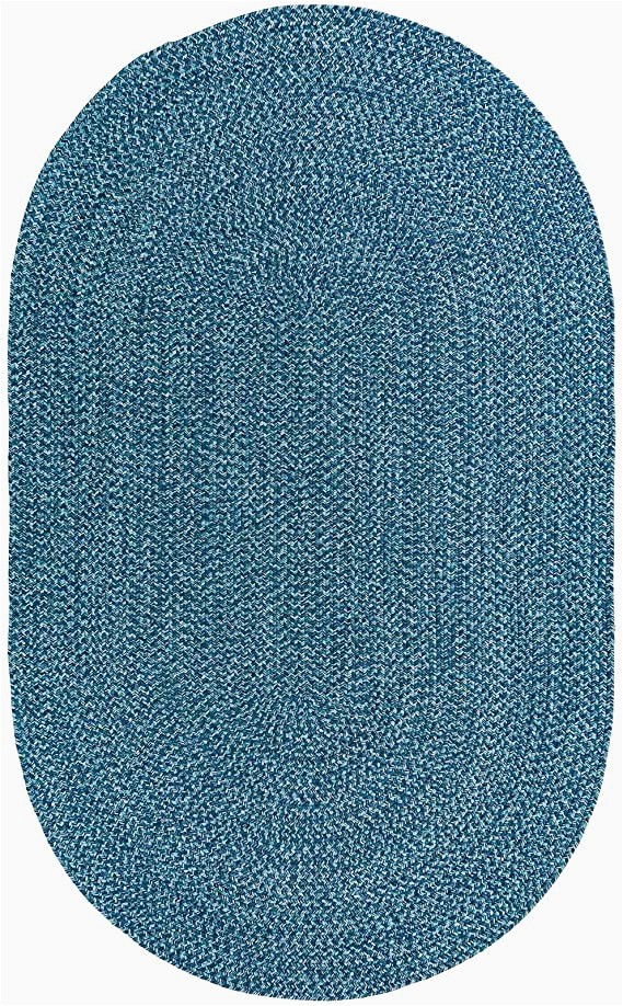 Blue Ridge Braided Rugs De All Azure Braided Oval Indoor Outdoor area Rugs 3 X5 Oval Blue