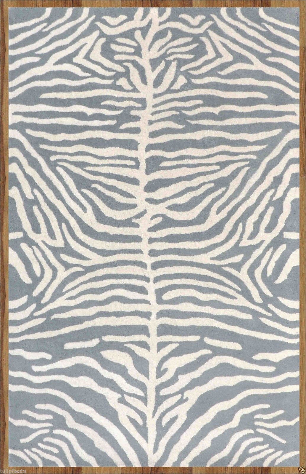 Blue Zebra Print Rug Blue Zebra Wool 2000 now 5 X 8 and and 50 Similar Items