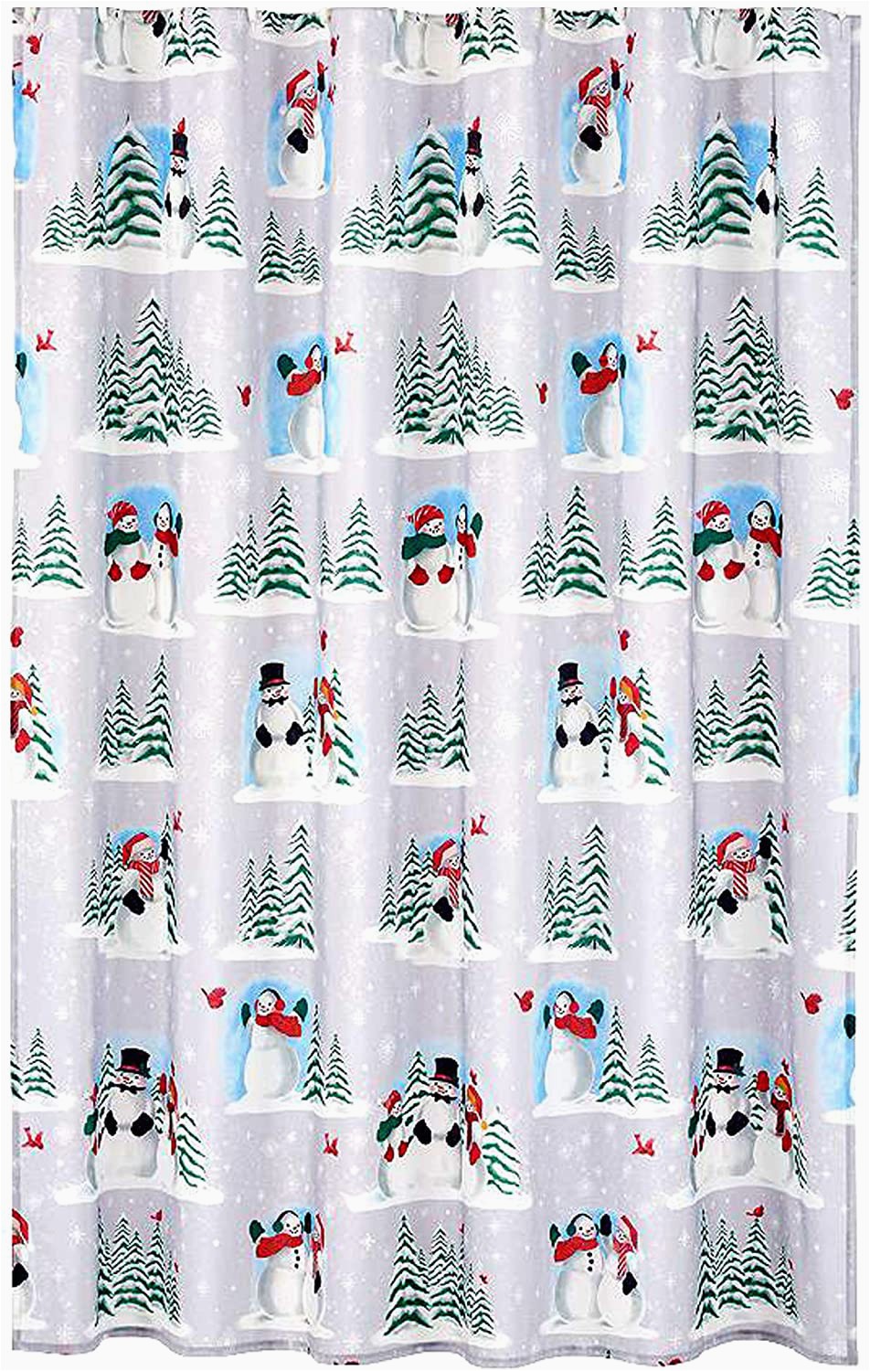 Christmas Bathroom Rugs and towels Duschvorhänge Winter Cardinals Christmas Bathroom Collection