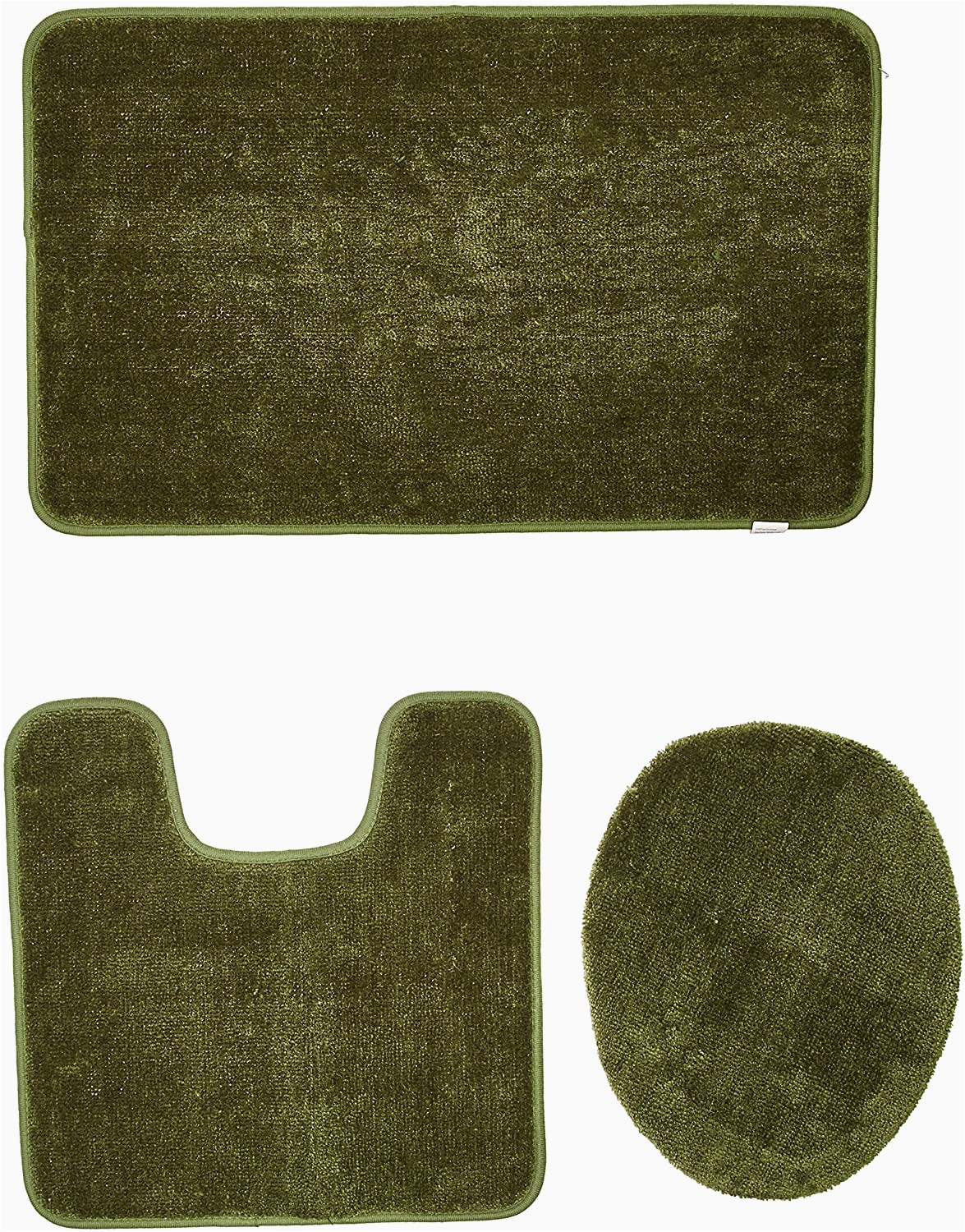 Contour Bathroom Rug Sets Brandy 3 Piece Bathroom Rug Set Bath Mat Contour Seat Cover Sage