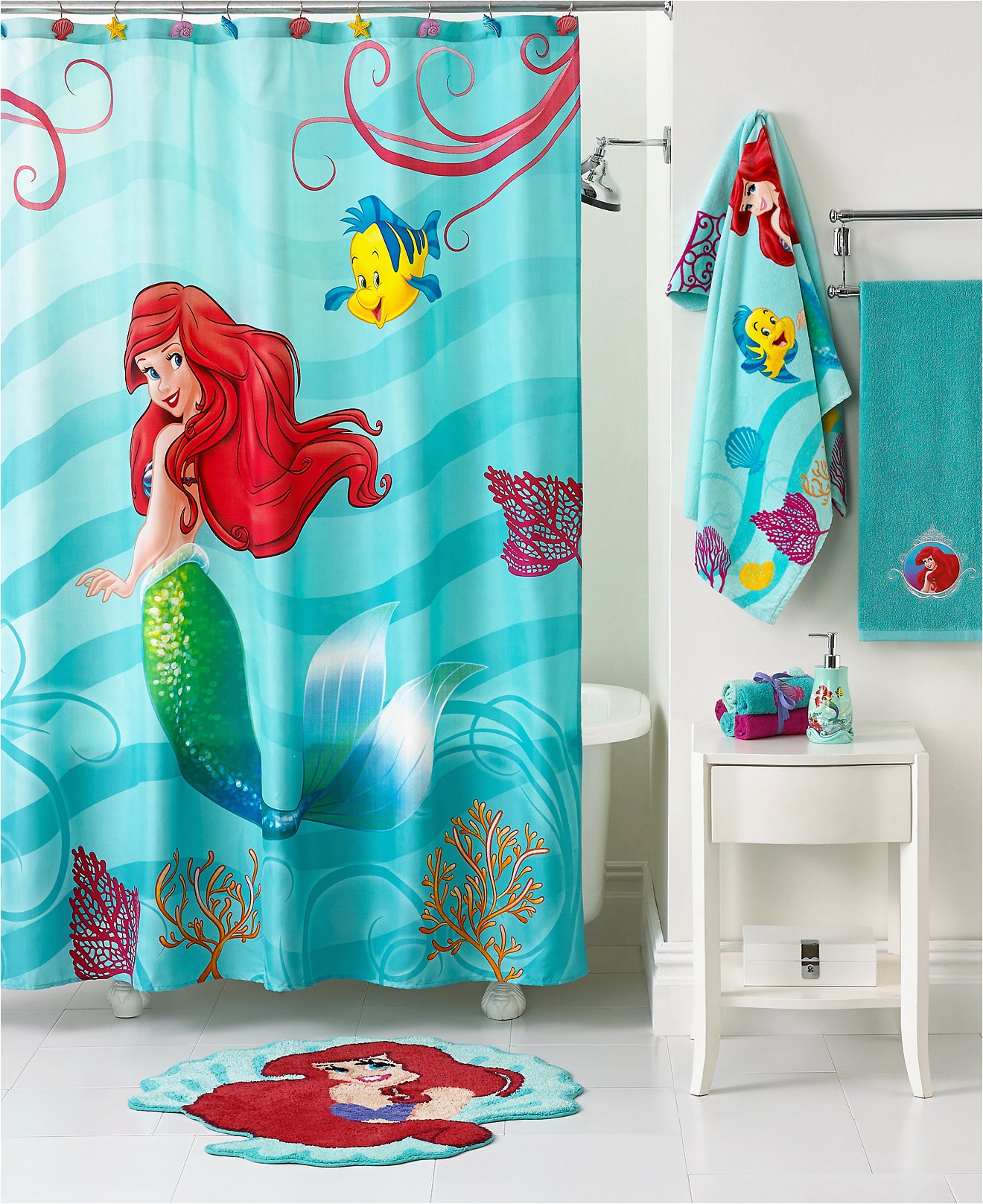 Disney Princess Bathroom Rug Curtain Unique Bathroom Decor with Disney Shower Curtain
