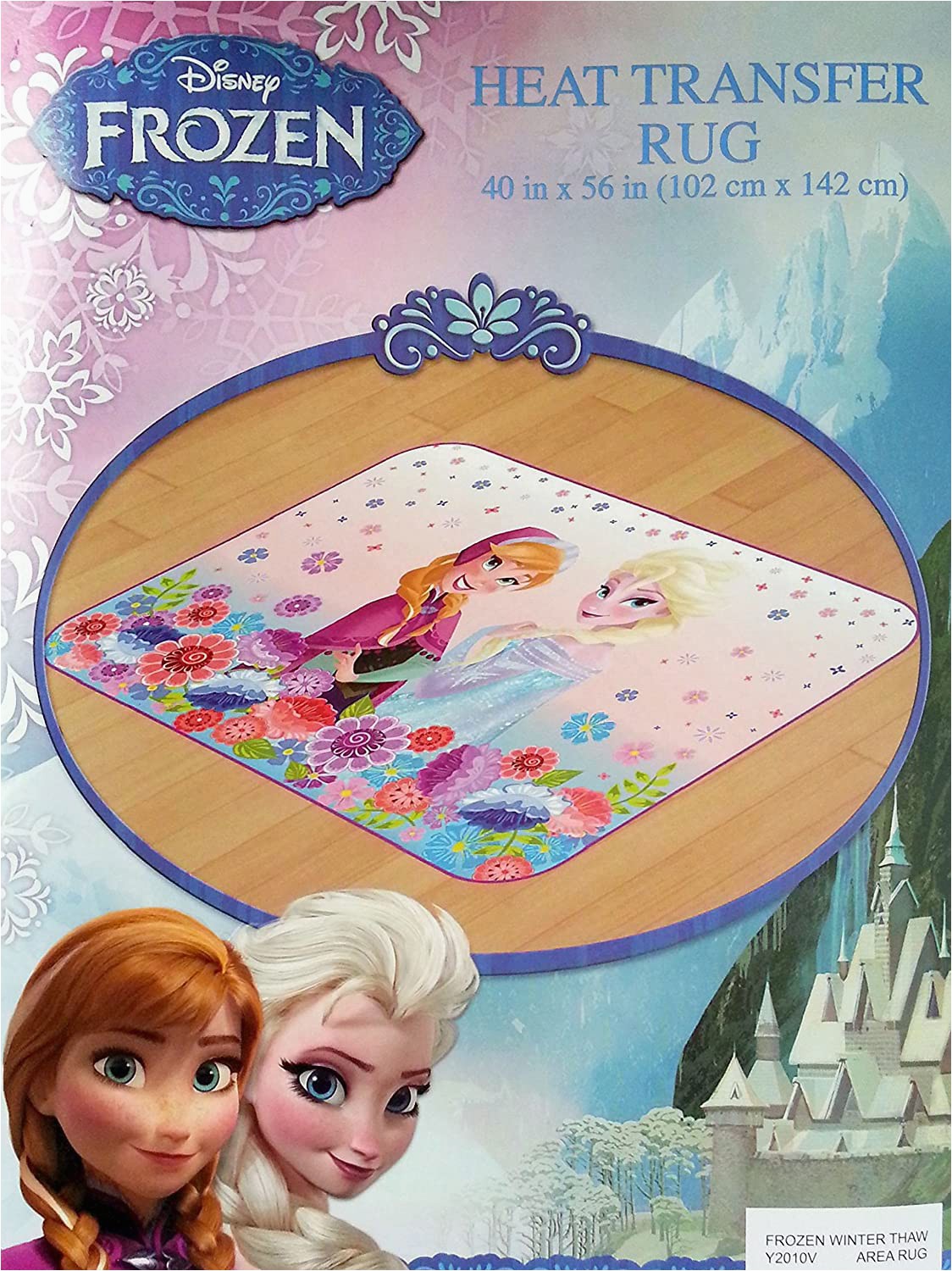 Disney Princess Bathroom Rug Disney Frozen Princess Winter Thaw area Rug 40" X 56" Pink Purple