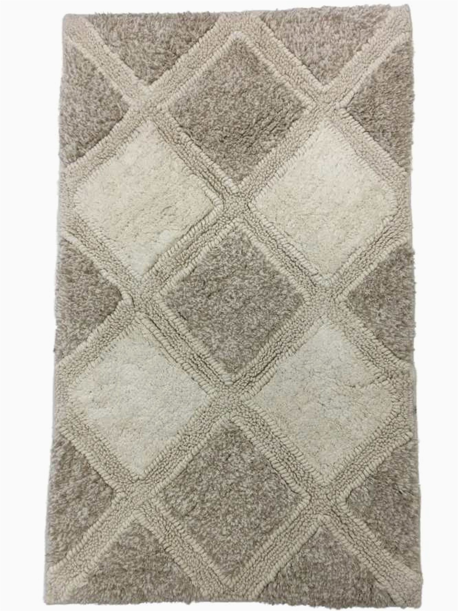 Grey and Beige Bathroom Rugs Threshold Plush Ivory & Beige Geometric Textured Bath Rug Throw Mat 20×32 Walmart