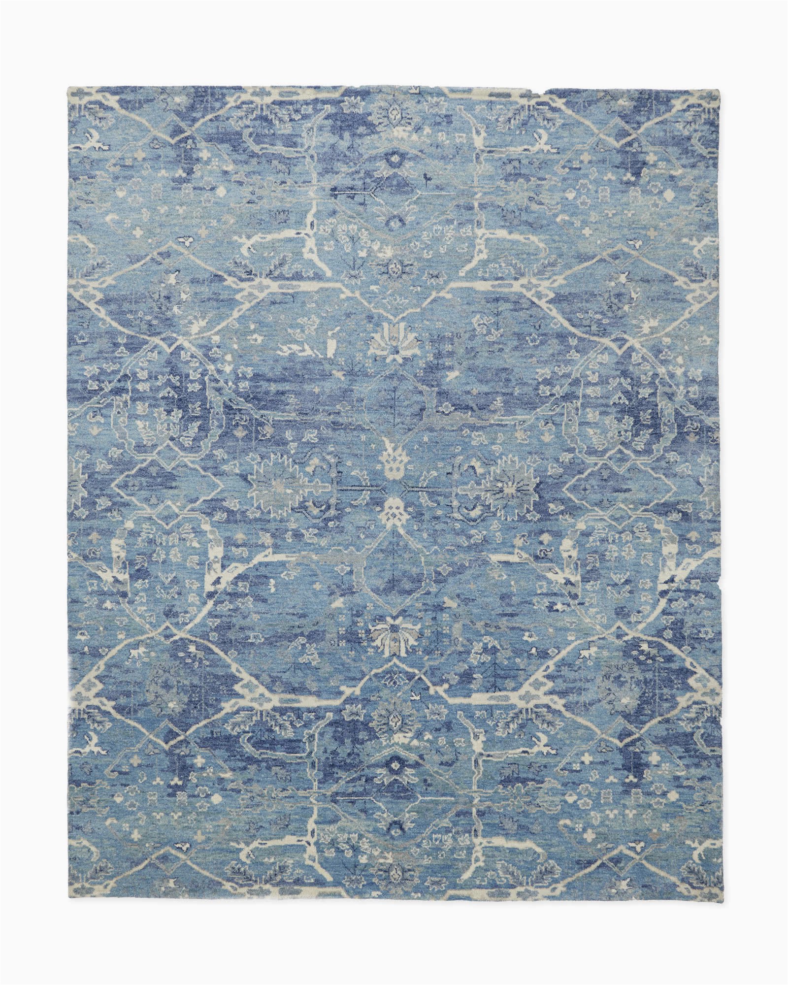 Hand Knotted Blue Rugs Amelia Hand Knotted Rug