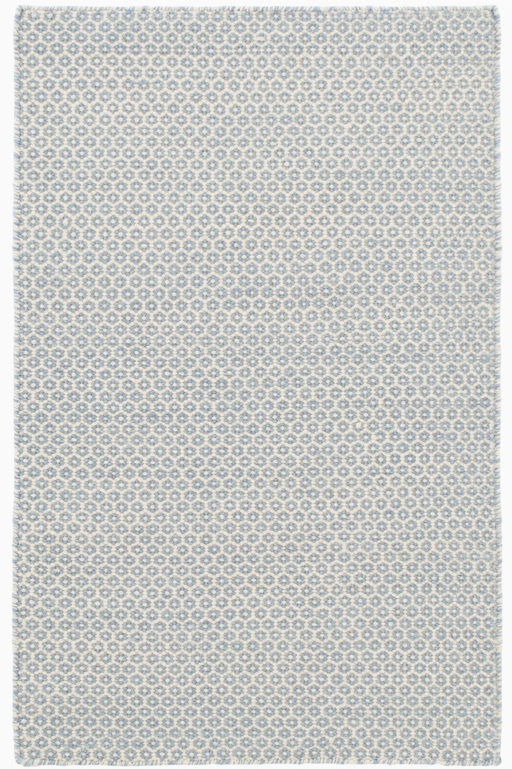 Harris Blue Micro Hooked Wool Rug Dash & Albert Rugs Psst This is Seriously too Good to