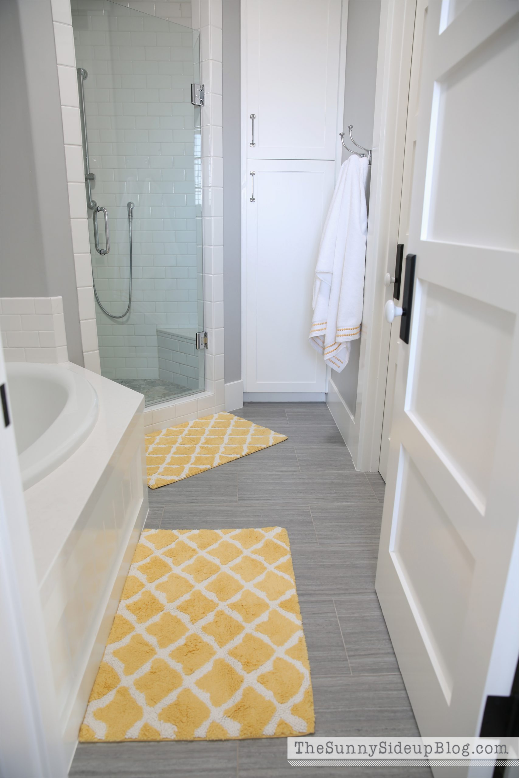 Large Yellow Bathroom Rugs Girls Bathroom Decor the Sunny Side Up Blog