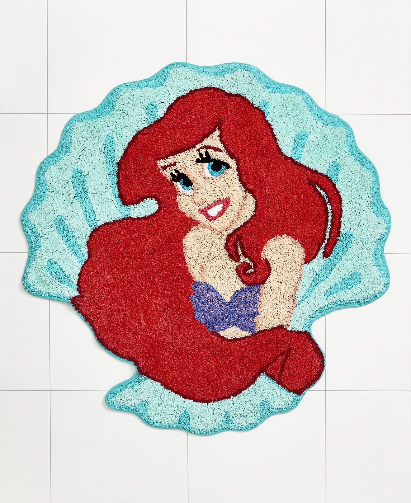 Little Mermaid Bathroom Rug Disney Bath Rugs Little Mermaid Shimmer and Gleam 30" Round