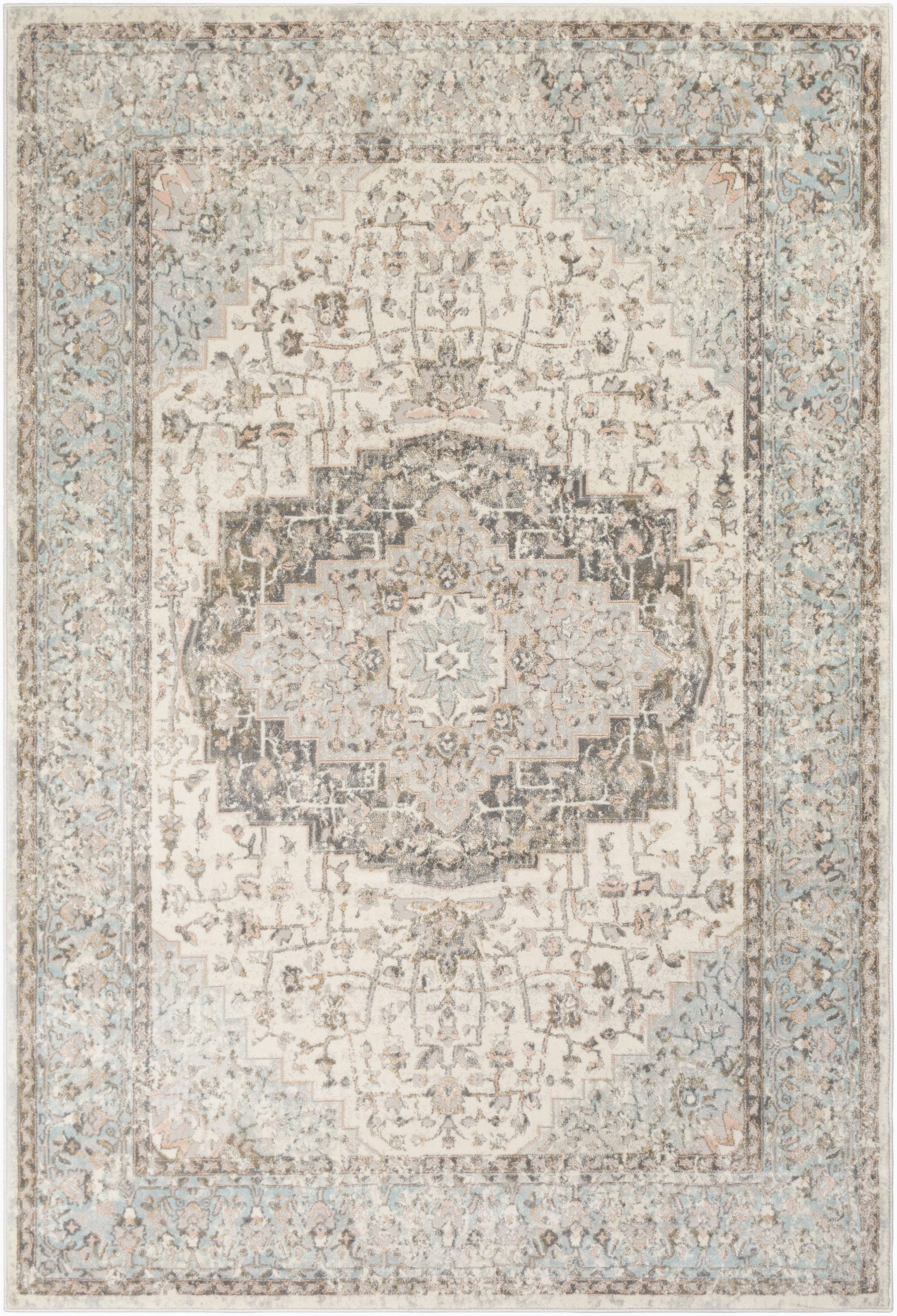 Pale Blue oriental Rug Dryden oriental Pale Blue Taupe area Rug