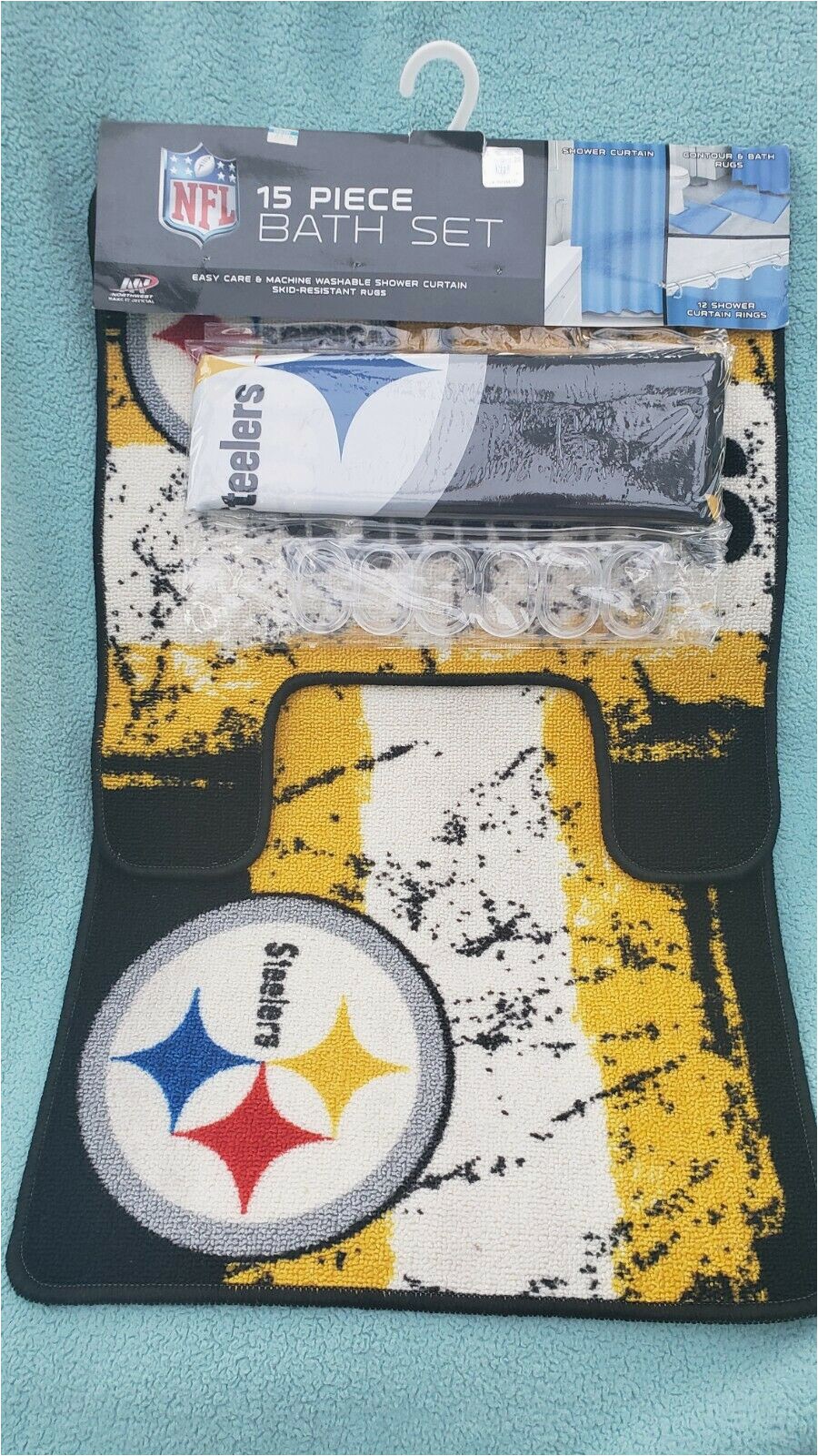Pittsburgh Steelers Bathroom Rugs Pittsburgh Steelers northwest Nfl 15 Piece Bath Set