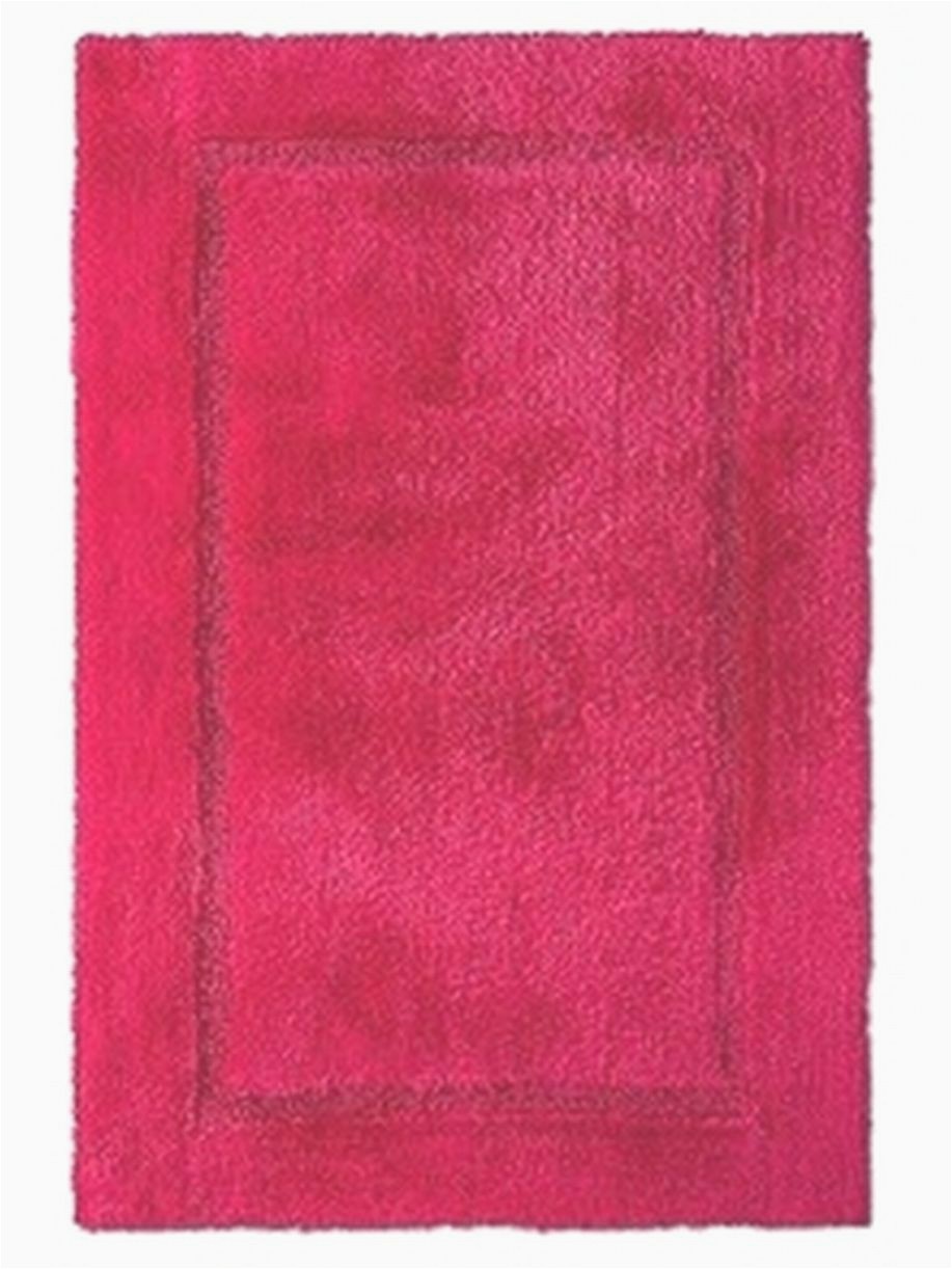 Plush Pink Bathroom Rugs Plush Honeysuckle Pink Botanic Bath Rug Skid Resist Throw Mat 23×37