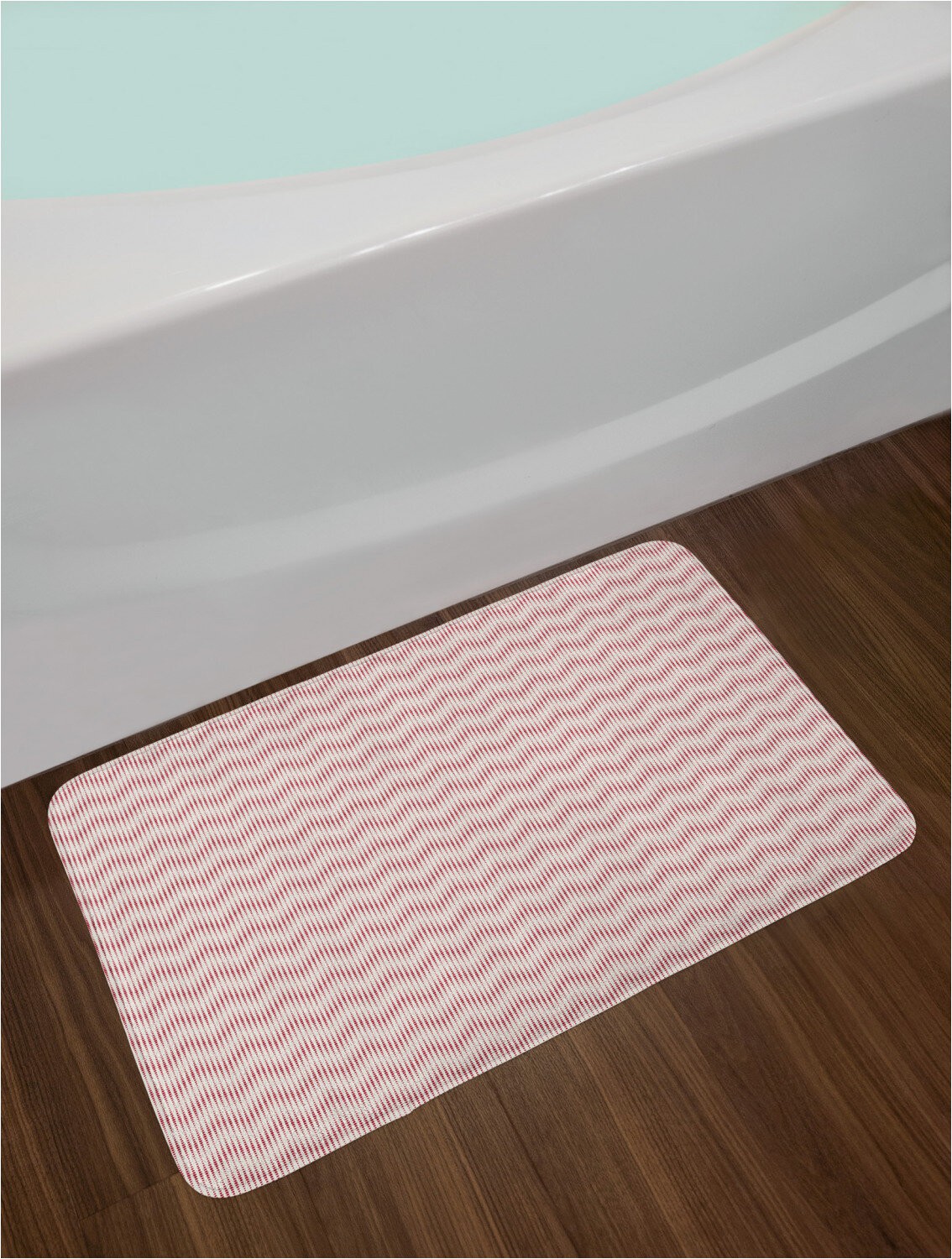 Plush Pink Bathroom Rugs Vertical Lines From Halftone Spots Bath Rug