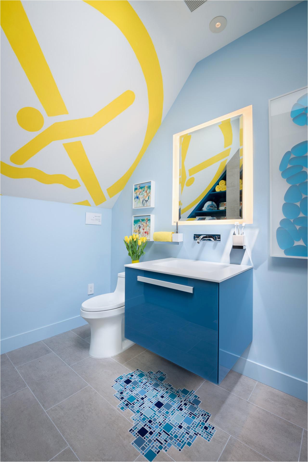 Powder Blue Bathroom Rugs 10 Paint Color Ideas for Small Bathrooms