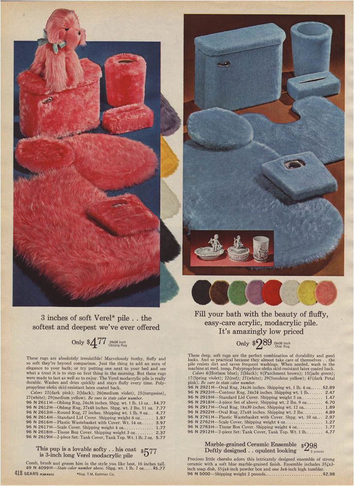 Sears Bathroom Rug Sets Shag Bathroom Sears 1964