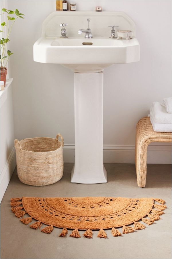 Small Oval Bathroom Rugs Crochet Sun Bath Mat In 2020