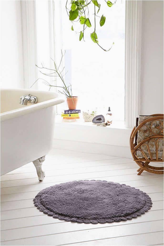 Small Oval Bathroom Rugs Plum & Bow Crochet Trim Bath Mat Urban Outfitters