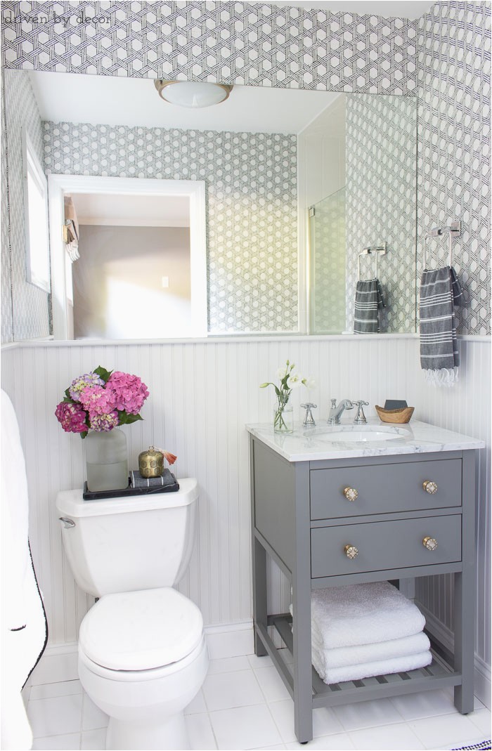 Small Square Bathroom Rugs Our Small Guest Bathroom Makeover the "before" and "after