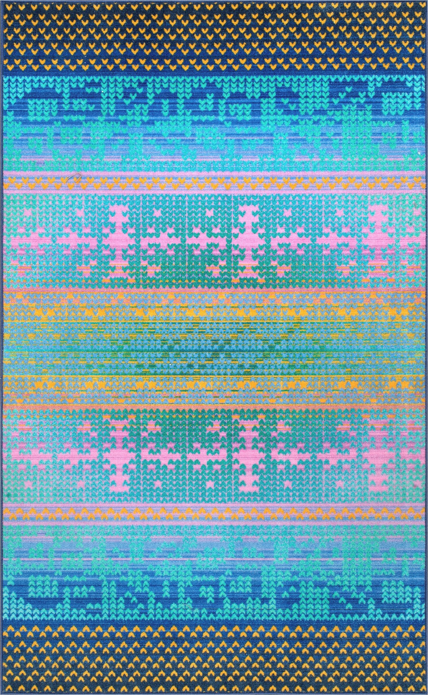 Wayfair Blue and Yellow Rug Veldhoven Blue Yellow Pink area Rug