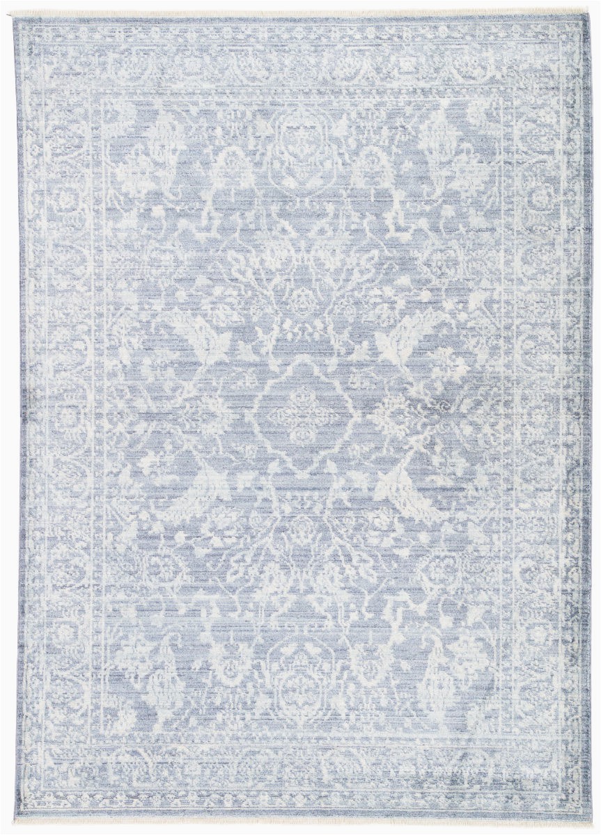 White and Blue oriental Rugs Jaipur Living Serena Lumineer Srn03 Blue White area Rug