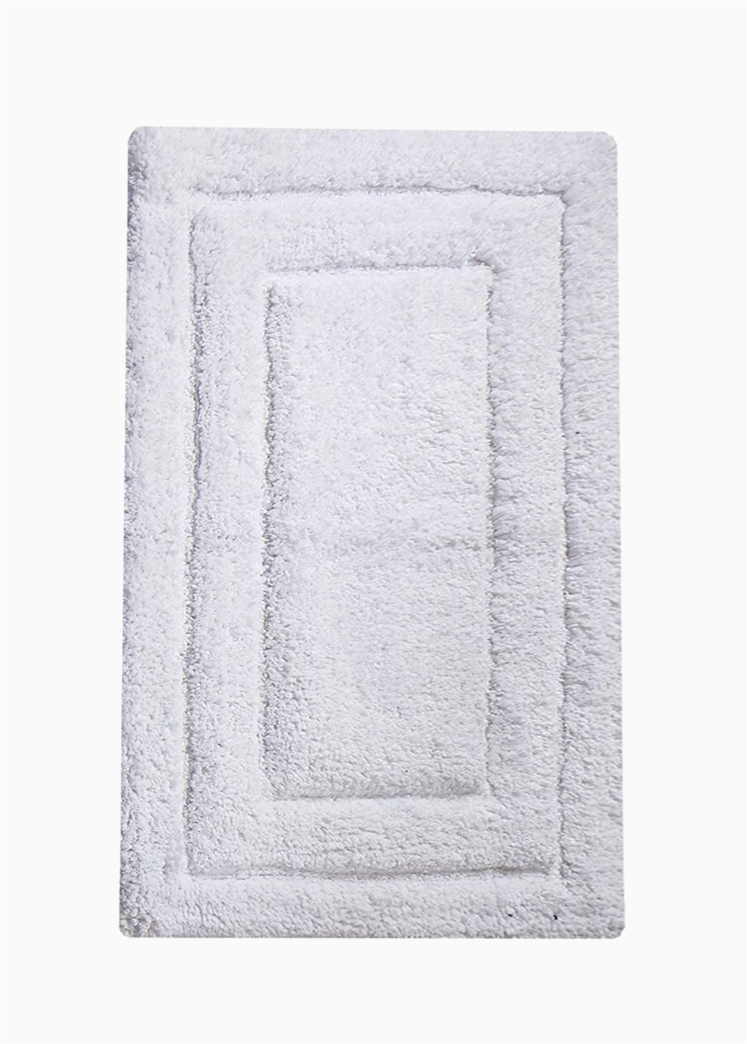 White Cotton Bathroom Rugs Chardin Home Classic Bath Rug 27"x45" White 100