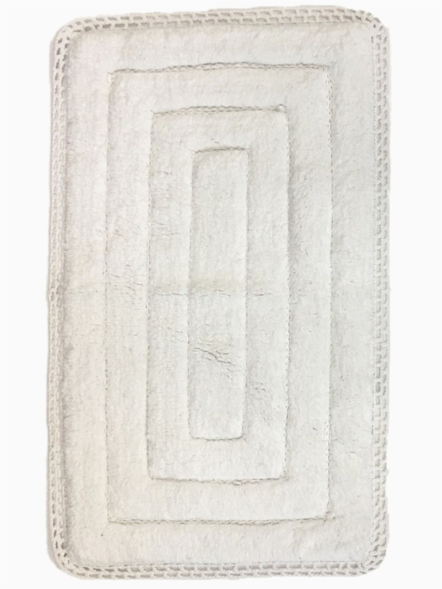 White Cotton Bathroom Rugs Threshold Plush White Bath Rug with Crochet Edge Cotton Bath Mat 20×32 Walmart