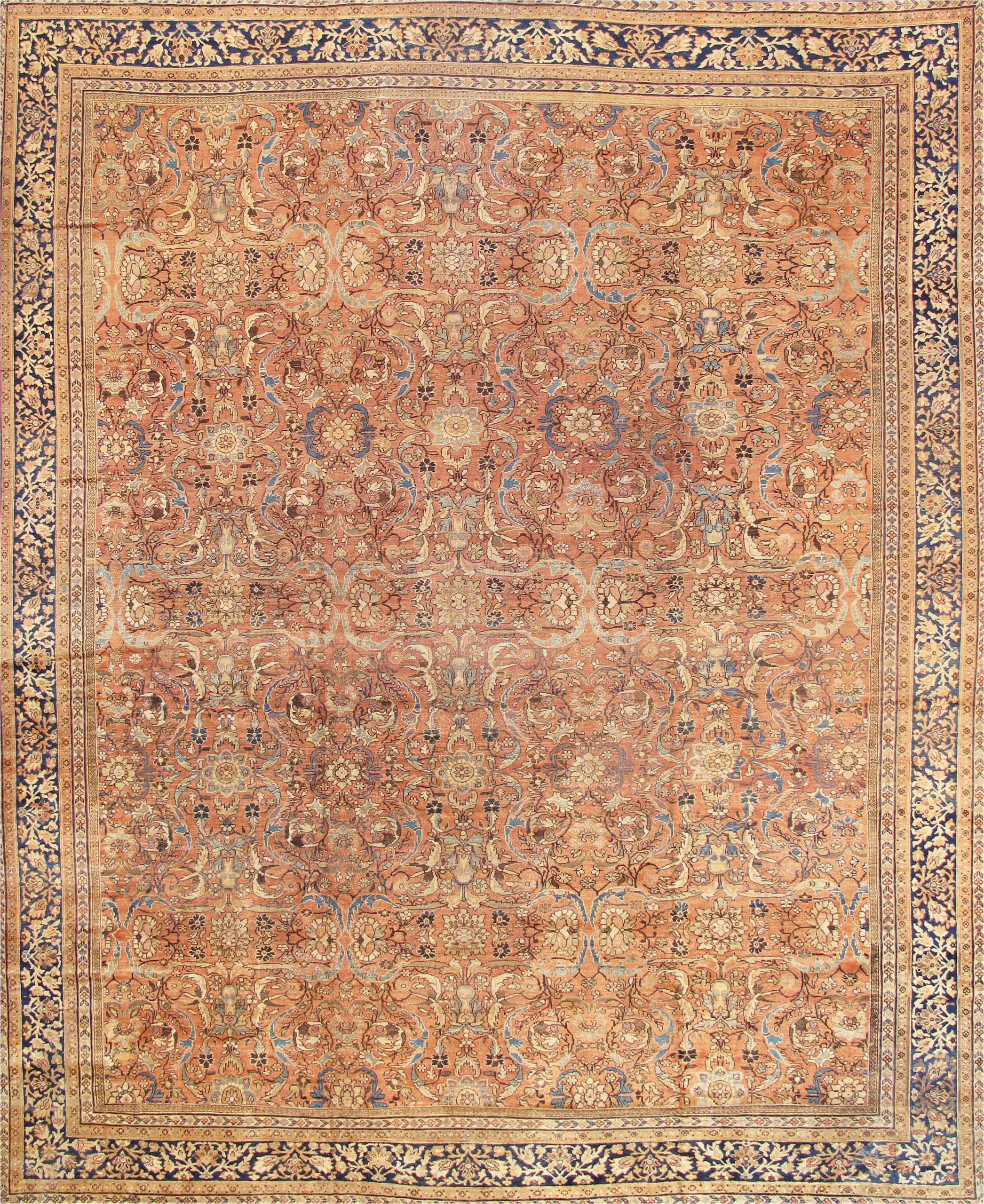 10 X 17 area Rug E Of A Kind Mahal Hand Knotted Beige 12 10" X 17 Wool area Rug