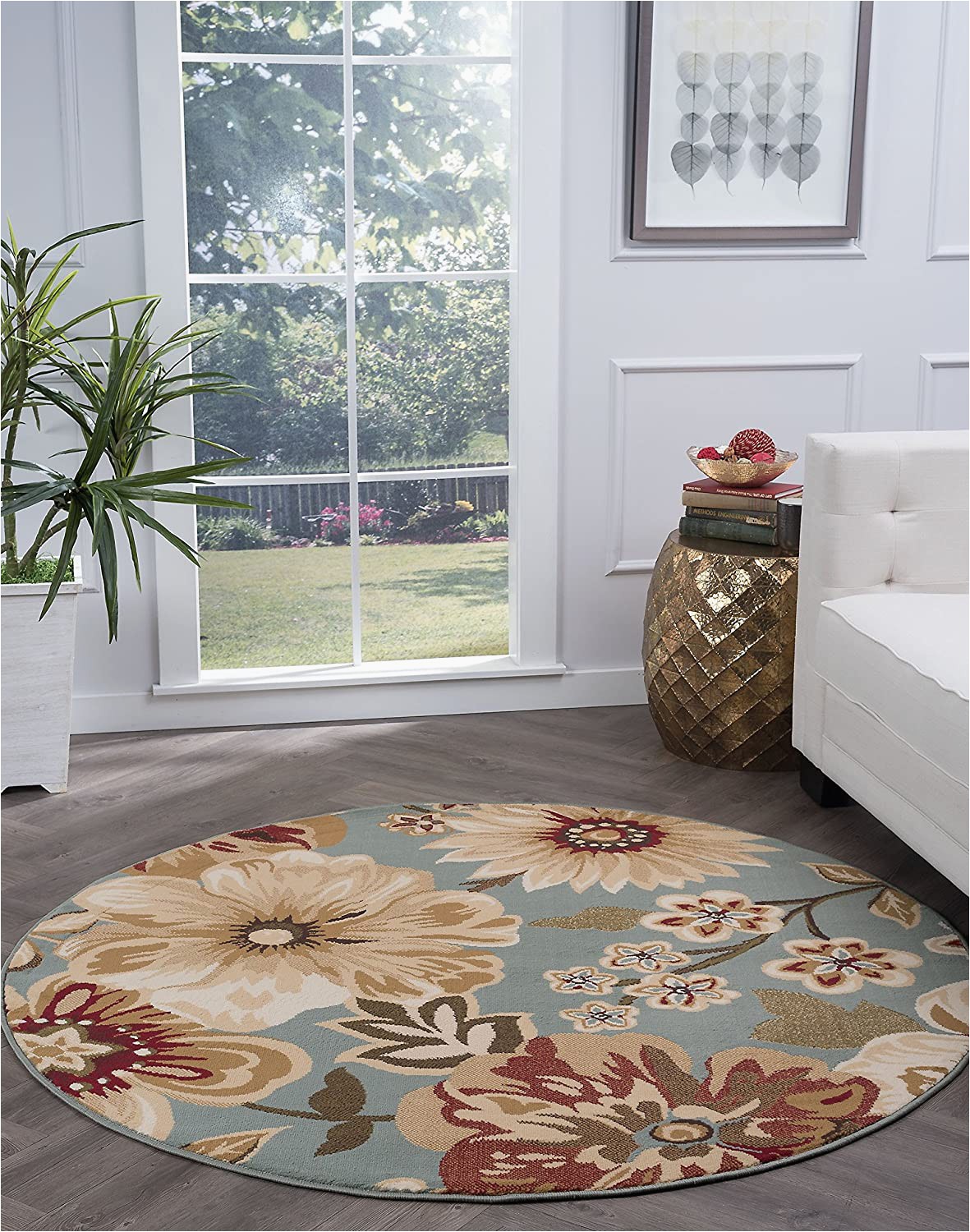 3 Foot Round area Rugs Buy 5 3 Round Universal Rugs Transitional Floral 5 Ft 3