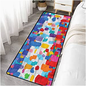 72 Inch Bathroom Rug Amazon Com Bathroom Runner Rug 24 X 72 Inch Abstract