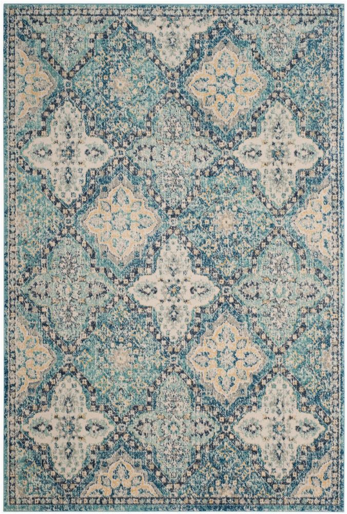 9 Foot Square area Rugs Evoke Cara Light Blue Ivory 6 Ft 7 Inch X 9 Ft Indoor