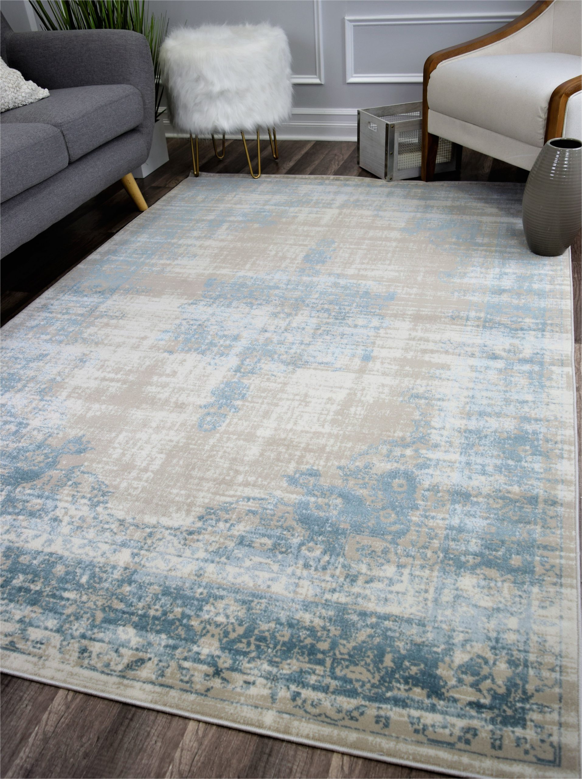 Area Rugs with Blue and Browns Donita Blue Brown area Rug