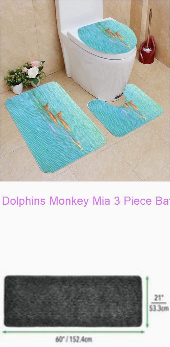 Bath Rugs 60 Long Dolphins Monkey Mia 3 Piece Bathroom Rugs Set Bath Rug