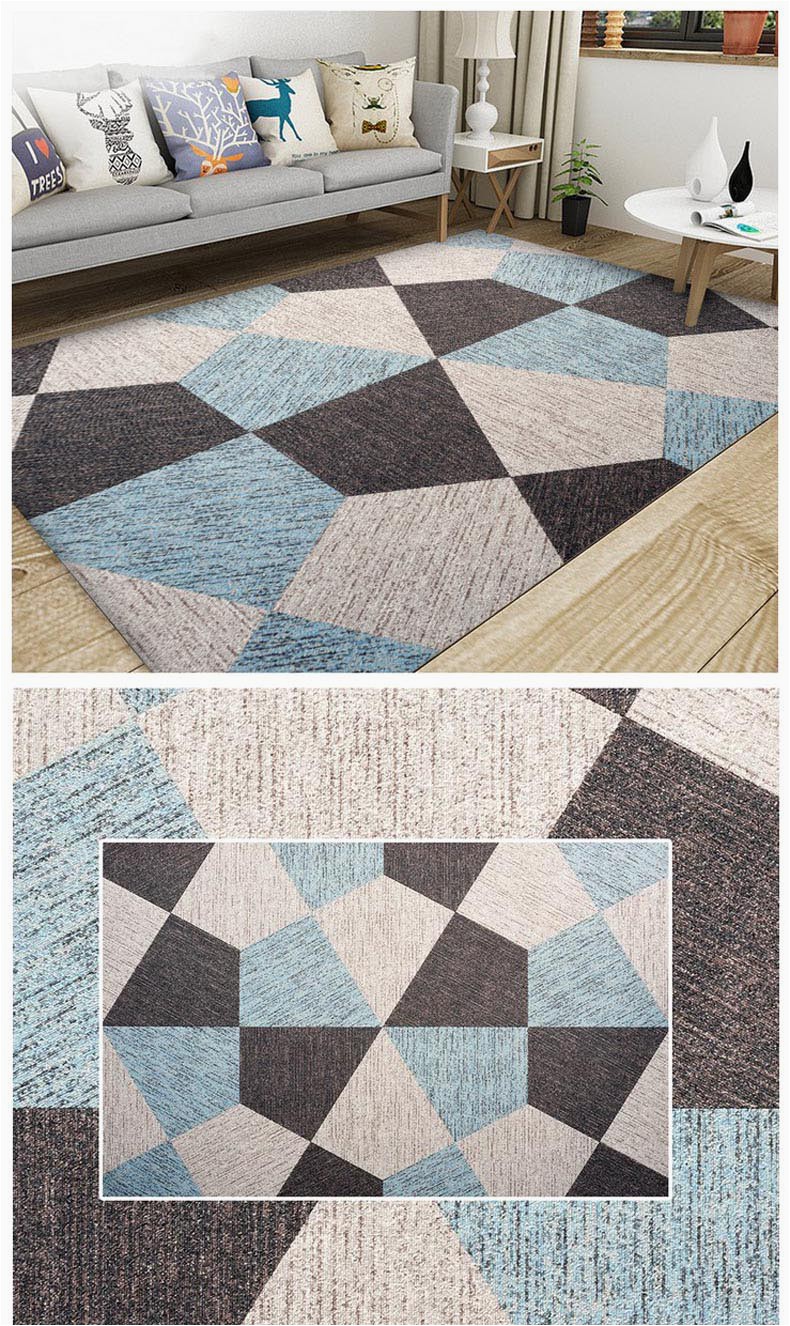 Bathroom Rugs Wall to Wall Elegant Geometric Design Bathroom Carpet Floor Mat Wall to Wall Carpeting Bath Mat sofa Rug Anti Dirty Bed Room Carpets Pads