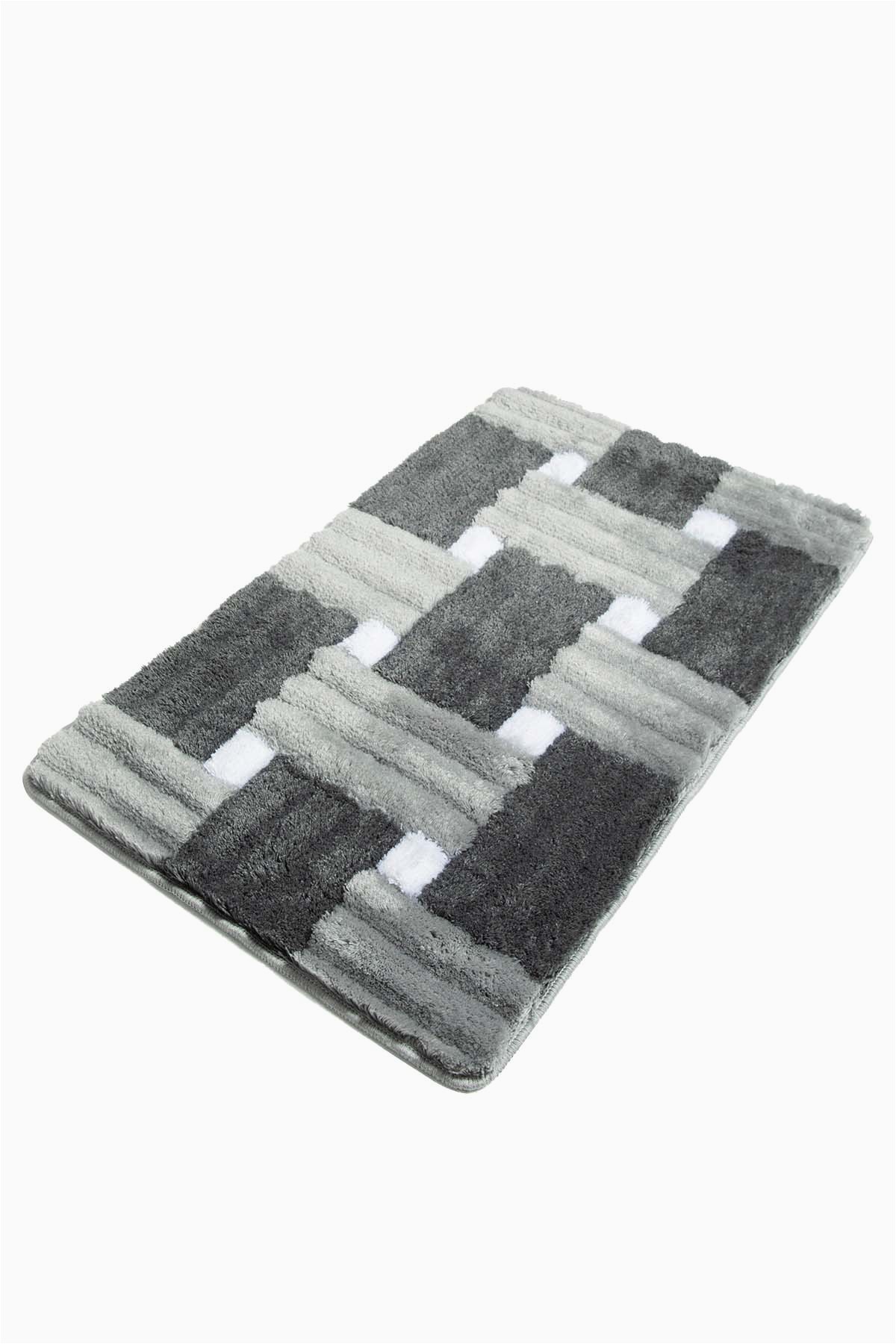 Bed Bath and Beyond Bathroom Rug Runners Antibacterial Rectangle Non Slip Bath Rug Gray Black White Colors Walmart