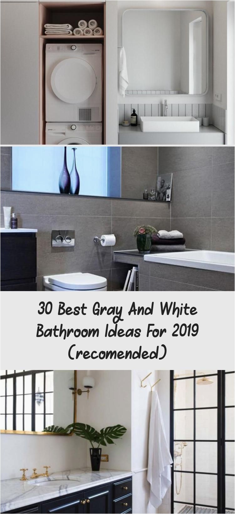 Best Bathroom Rugs 2019 30 Best Gray and White Bathroom Ideas for 2019 Re Ended