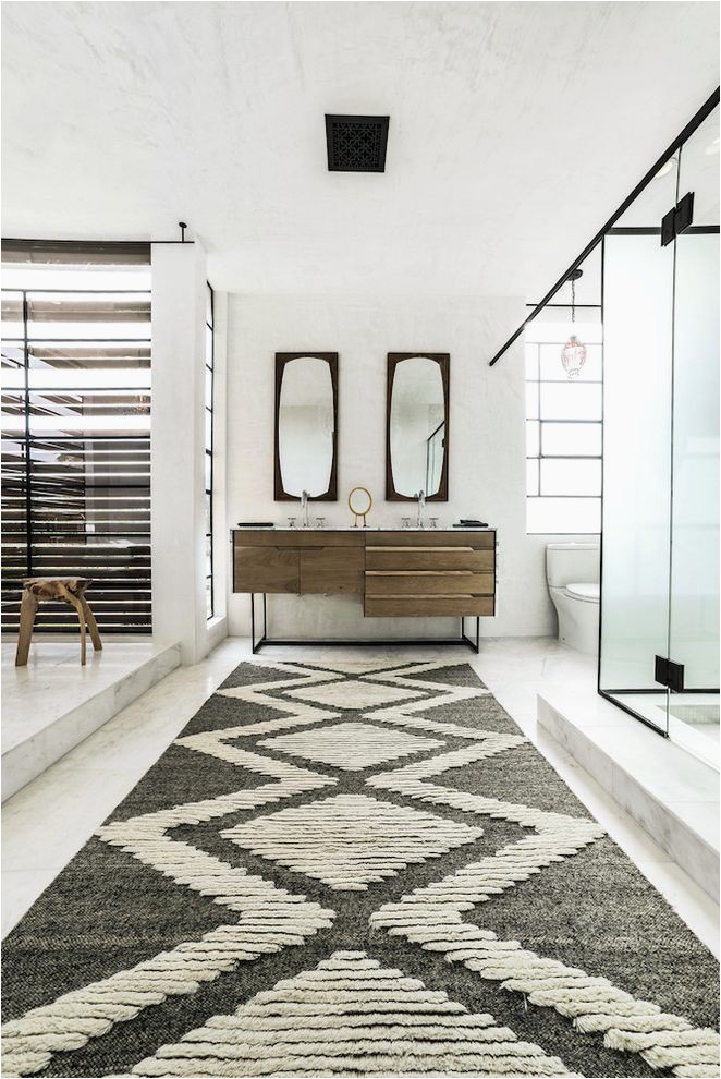 Black and White Bathroom Rug Runner southwestern Bathroom Rugs with Scandinavian Bathroom and