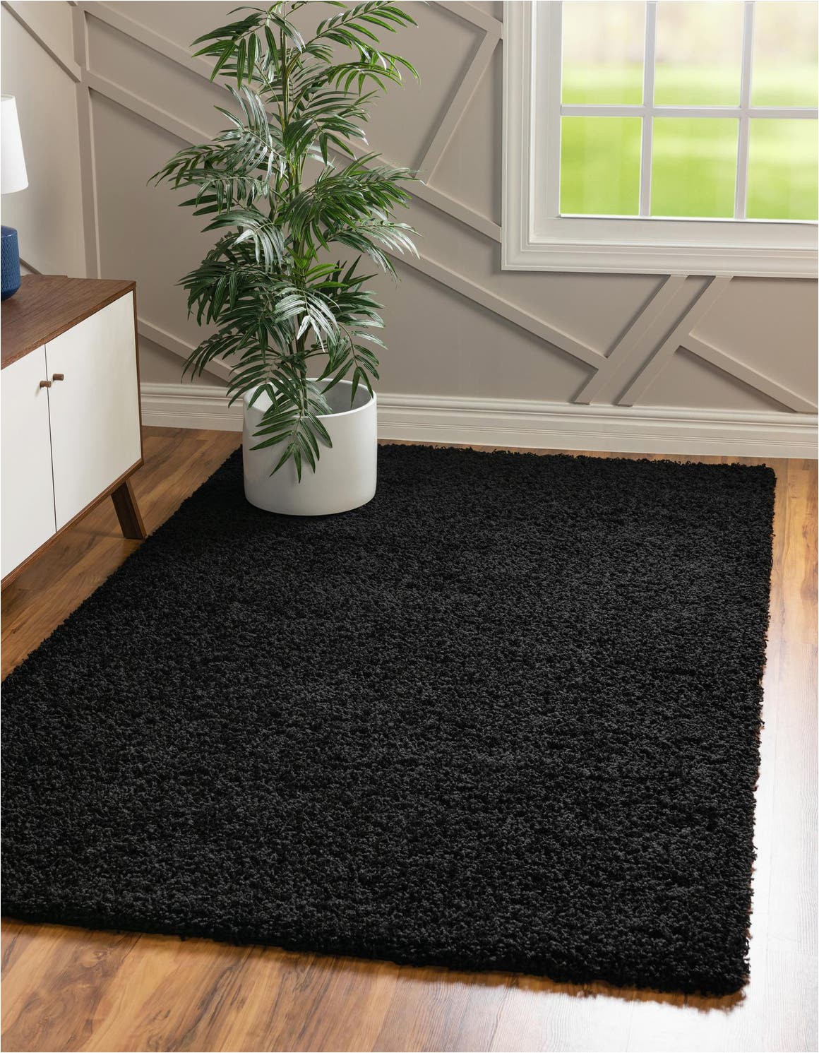 Black Shag Bathroom Rug 10 X 13 solid Shag Rug