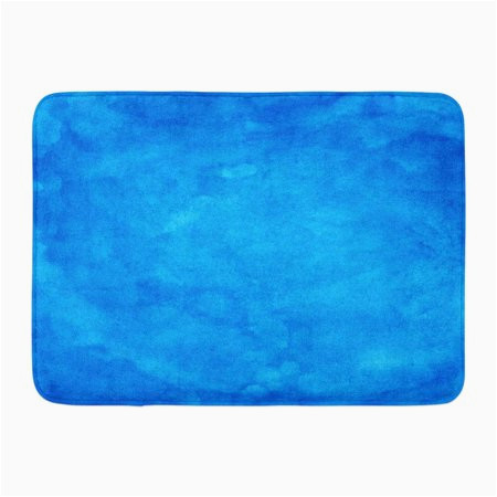 Cobalt Blue Bathroom Rugs Laddke Cobalt Blue Watercolor Color Abstract Aquarelle