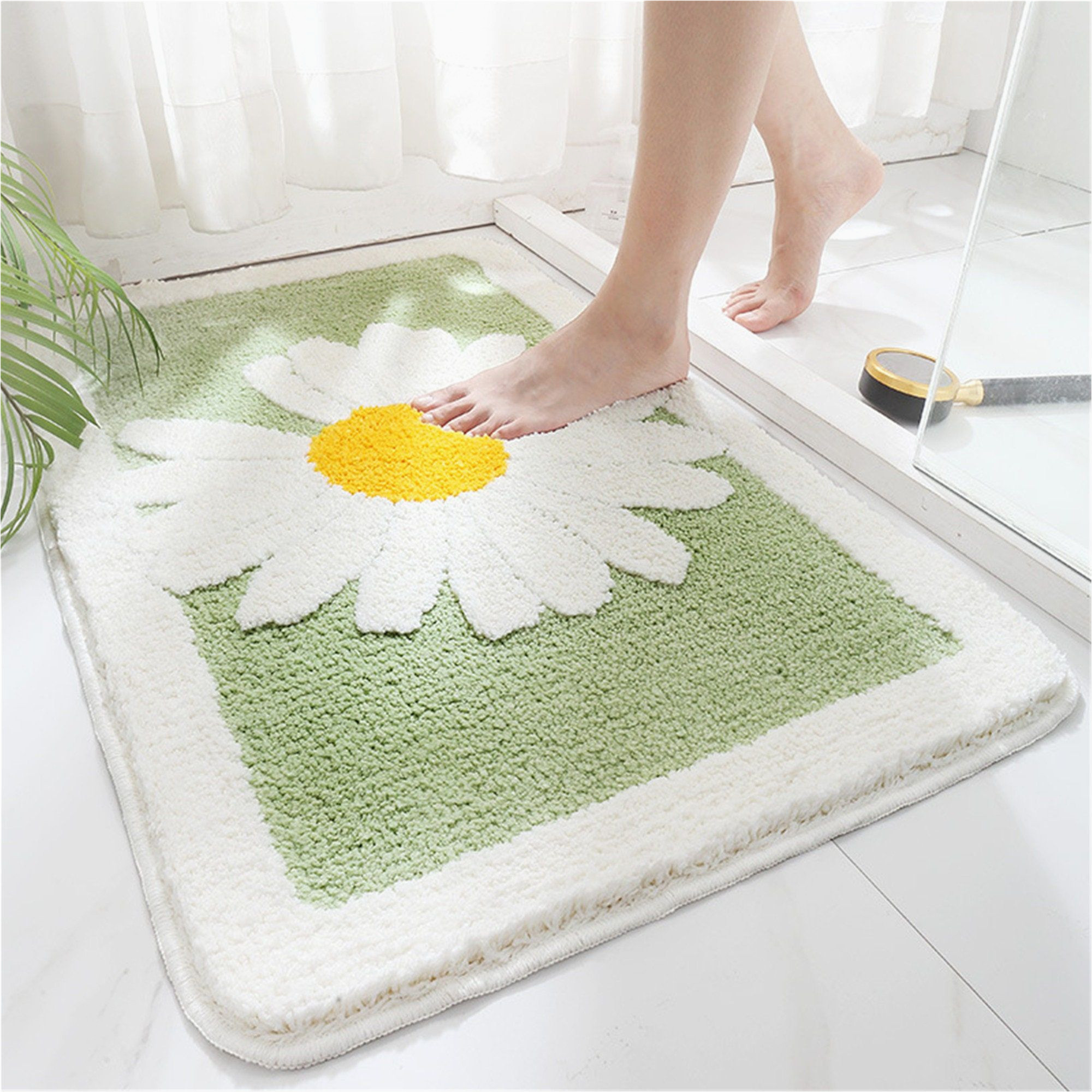 Cute Bathroom Rug Set Chrysanthemum Flower Bath Mat Shower Mat Rug Colorful Cute – Etsy …