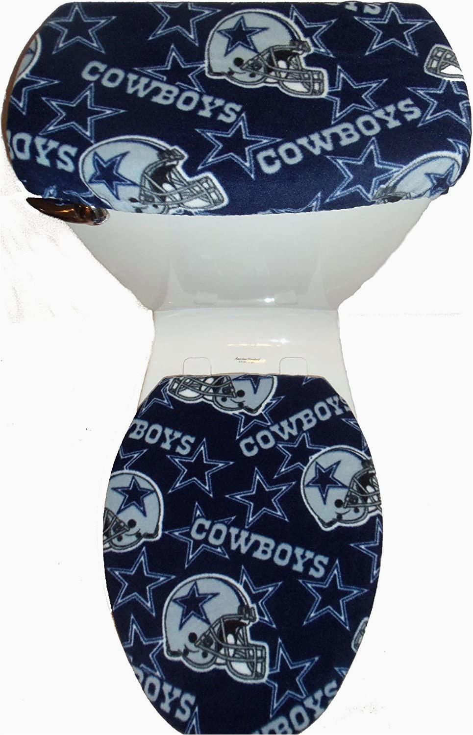 Dallas Cowboys Bathroom Rugs Rock N Deals Seller Fleece Fabric toilet Seat Cover Set Bathroom Accessories
