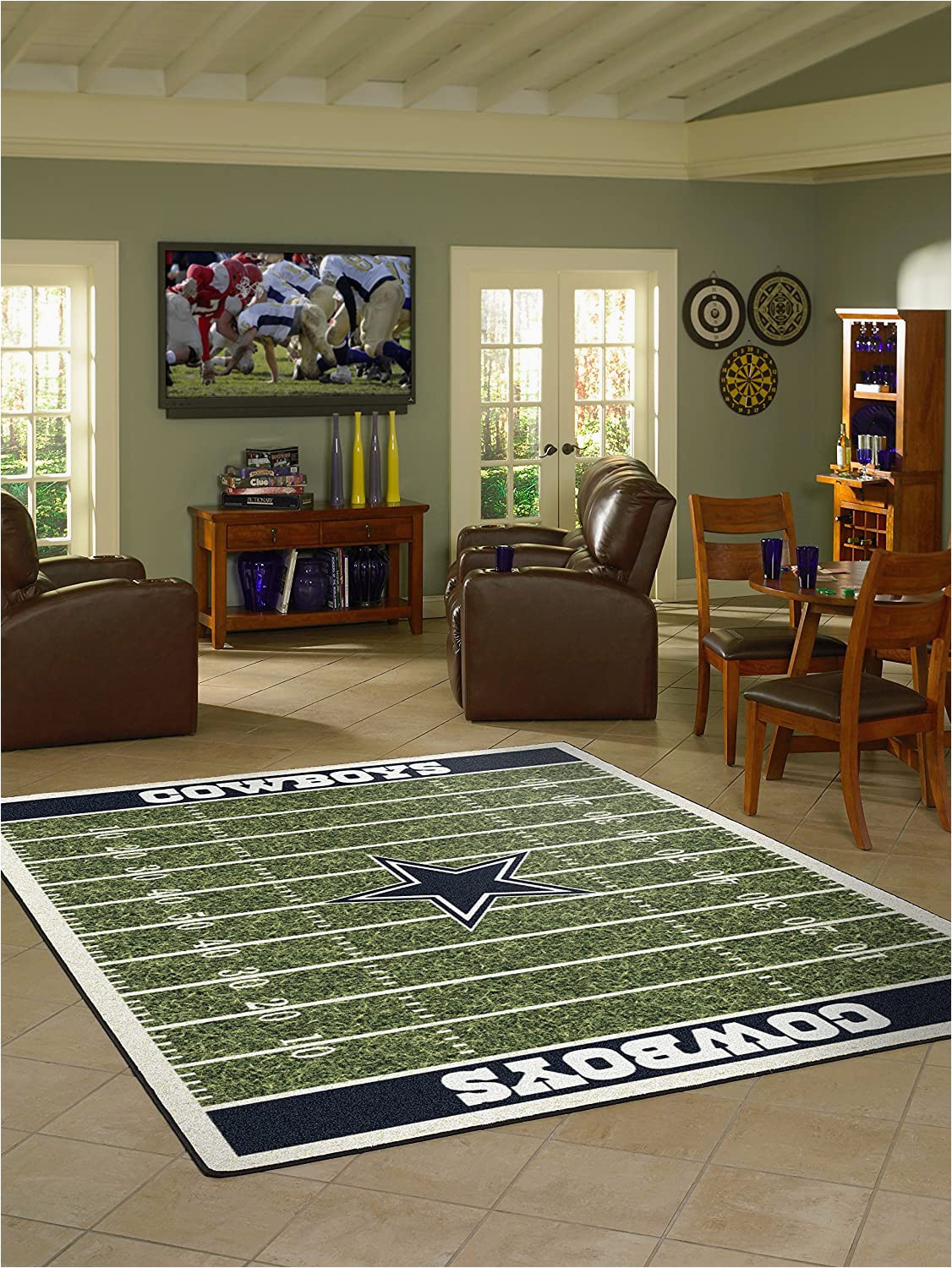 Dallas Cowboys Football Field area Rug Amazon Imperial Ficially Licensed Home Furnishings
