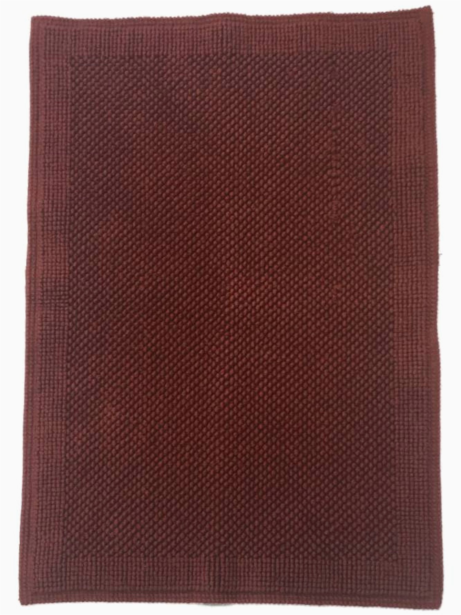 Dark Red Bathroom Rugs Threshold Threshold Chunky Textured Dark Red Rust Bath Rug