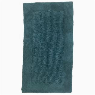 Dark Turquoise Bathroom Rugs Threshold Chunky Textured Dark Turquoise Blue Bath Rug